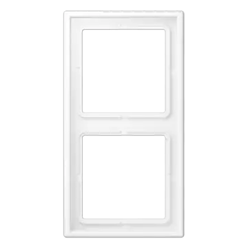 Jung LS 982 WWM Afdekraam voor horizontale en verticale combinatie 2-voudig Sneeuwwit mat