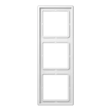 Jung LS 983 WW Afdekraam voor horizontale en verticale combinatie 3-voudig Alpine wit