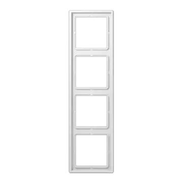 Jung LS 984 WW Afdekraam voor horizontale en verticale combinatie 4-voudig Alpine wit