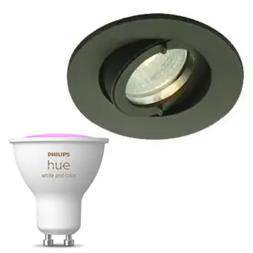 Inbouwspot Lumiance IP44 Outdoor Inclusief Hue White en Color (GU10) Antraciet (Outdoor)