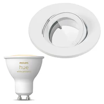Inbouwspot Lumiance IP44 Inclusief Hue White Ambiance (GU10) Wit (badkamer)