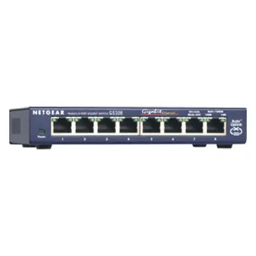 Netgear GS108GE Netwerkswitch 8 Gigabit Ethernet poorten