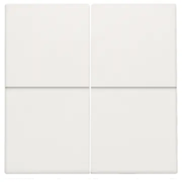 Niko 101-31008 Afwerkingsset voor viervoudige elektronische schakelaar of drukknop White 