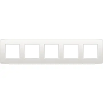 Niko 101-76005 Vijfvoudige afdekplaat met 71 mm centerafstand Original white