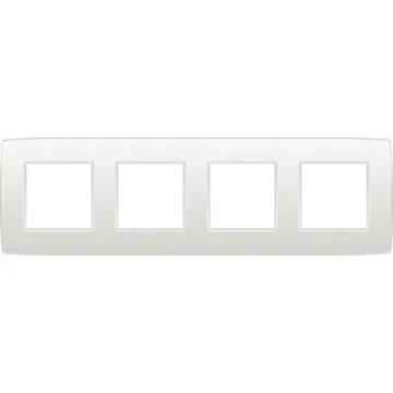 Niko 101-76400 Viervoudige afdekplaat met 71 mm centerafstand Original white