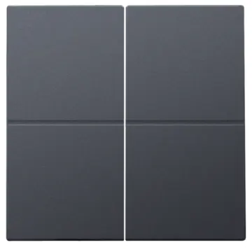 Niko 122-31008 Afwerkingsset voor viervoudige elektronische schakelaar of drukknop Anthracite