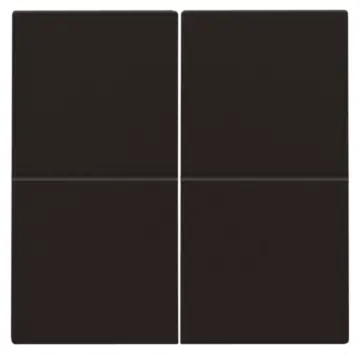 Niko 124-00060 tweevoudige toets voor het Hue systeem Dark Brown