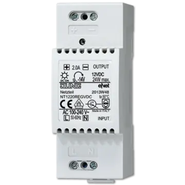 Jung NT 1220 REG VDC Netvoeding voor DIN-rail