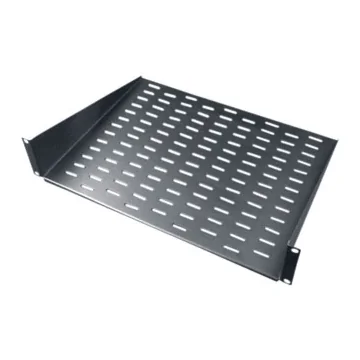 Minkels A000H-000002-900 Halfzwevend geperforeerd 19 inch plateau 12KG D250 2U Zwart 