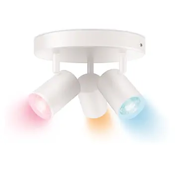Wiz 929003210822 Imageo Spots 3x 5W Gekleurd en Wit Licht Wit