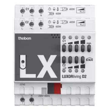 Theben 4800470 LUXORliving D2 2-voudige universele dimactor