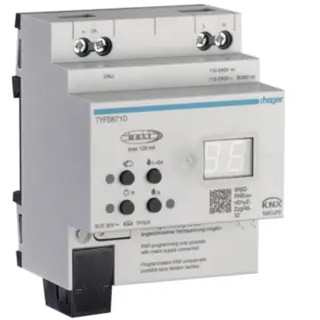 Hager TYFS671D DALI/KNX-gateway Tunable White DALI2 1-voudig KNX Secure 