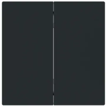Busch Jaeger 6736 FoH-45M Bedieningswip 2-voudig voor serie Busch-art linear Zwart mat