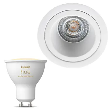 Inbouwspot SG Soft inclusief Hue White Ambiance (GU10) Mat wit