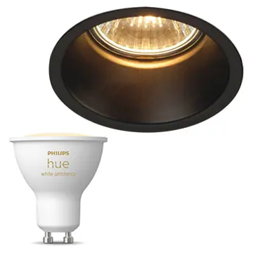 Inbouwspot SLV Horn-1 inclusief Hue White Ambiance (GU10) Zwart