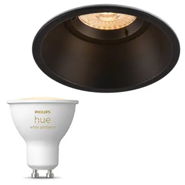 Inbouwspot SLV Horn-O inclusief Hue White Ambiance (GU10) Zwart