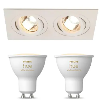 Inbouwspot SLV New Tria 2 inclusief Hue White Ambiance (GU10) Wit