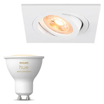 Inbouwspot SLV New Tria 75 inclusief Hue White Ambiance (GU10) Wit