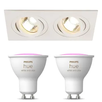 Inbouwspot SLV New Tria 2 inclusief Hue White and Color Ambiance (GU10) Wit