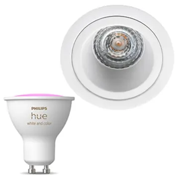 Inbouwspot SG Soft inclusief Hue White en Color (GU10) Mat wit