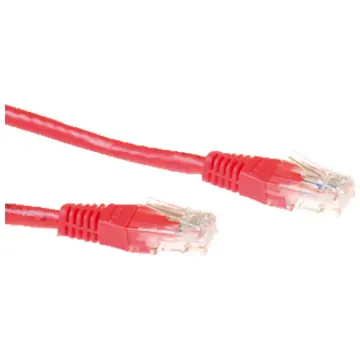 ACT IB8500 Patchkabel RJ45 CAT6 UTP 0,5M Rood