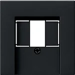 Gira 0276005 Systeem 55 Afdekplaat voor USB zonder tekstkader Zwart mat