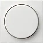 Gira 065003 Systeem 55 Afdekking met knop voor dimmer en elektronische potentiometer Zuiver wit glanzend