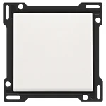 Niko 101-61105 Afwerkingsset voor enkelvoudige schakelaar of drukknop, White