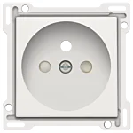Niko 101-66601 afwerkingsset voor stopcontact met penaarde en kinderveiligheid, White
