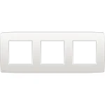 Niko 101-76700 Drievoudige afdekplaat met 71 mm centerafstand Original white
