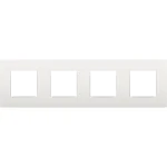Niko 120-76400 Viervoudige afdekplaat met 71 mm centerafstand Intense white