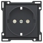 Niko 122-66901 Afwerkingsset voor stopcontact met randaarde en beschermingsafsluiters Anthracite 