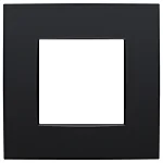 Niko 136-76100 Enkelvoudige afdekplaat Niko Intense Matt black 