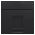 Niko 161-65100 Centraalplaat data 1x RJ, Black coated
