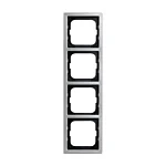Busch Jaeger 1724-866K Afdekraam 4-voudig Pure stainless steel