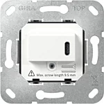 Gira 236200 Basiselement USB-voeding Power Delivery 1-voudig Wit