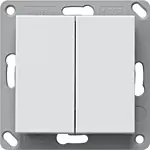 Gira 242227 EnOcean Draadloze wandzender 2-voudig Zuiver Wit Mat