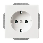 Busch Jaeger 2CKA002011A3895 Future Linear Wandcontactdoos met randaarde Studiowit mat