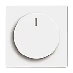 Busch Jaeger 6540-84-102 Platform 63 Centraalplaat voor Dimmer Draaiknop met Neonlamp Studiowit