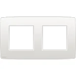 Niko 101-76800 Tweevoudige afdekplaat met 71 mm centerafstand Original white