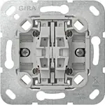 Gira 314700 Basiselement wipdrukcontact 2-voudig en 4-voudig 10 A 250 V~ Maakcontact 1-polig (met bevestigingsklauwen)