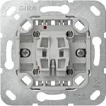 Gira 315100 Basiselement wipdrukcontact 10 A 250 V~ Maakcontact 1-polig (met bevestigingsklauwen)