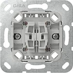 Gira 315500 Basiselement wipdrukcontact 10 A 250 V~ Wisseldrukcontact 2-voudig (met bevestigingsklauwen)
