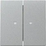 Gira 363126 Systeem 55 Wip 2-voudig met controlevenster Kleur aluminium