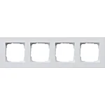 Gira 0214225 Afdekraam vlakke inbouw E2 4-voudig Zuiver wit mat