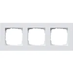Gira 0213225 Afdekraam vlakke inbouw E2 3-voudig Zuiver wit mat