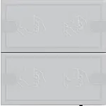 Gira 5002028 Tastsensor 4.95 Komfort 2-voudig voor Gira One en KNX Antraciet