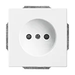 Busch Jaeger 2CKA002113A0511 Wandcontactdoos met verhoogde aanraakbeveiliging Studiowit (zonder aardcontact)