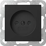 Gira 4480005 Systeem 55 Wandcontactdoos zonder aardcontact 16 A 250 V~ 2-polig Zwart mat