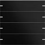 Gira 5004028 KNX Wippenset 4-voudig voor tastsensor 4.95 Aluminium zwart